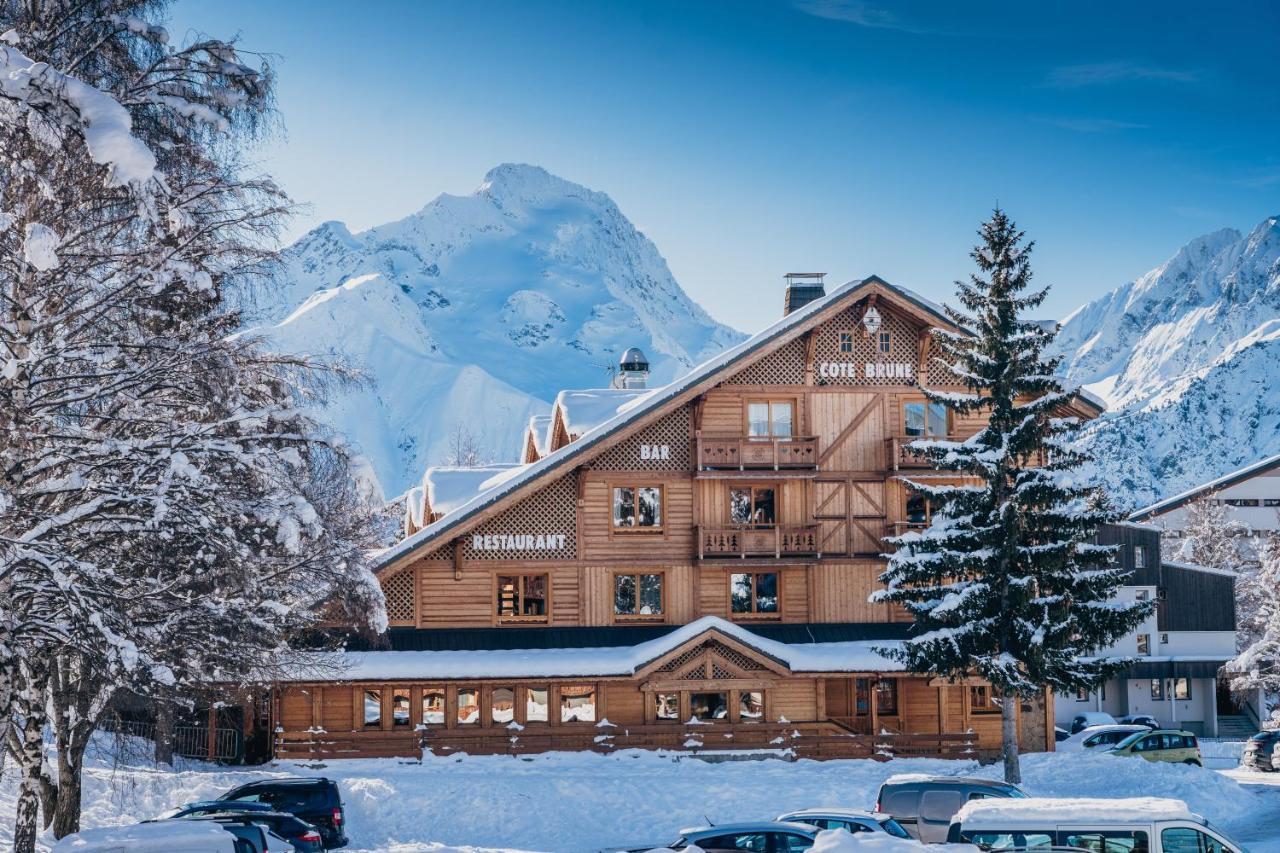 Hotel Cote Brune لو دوز آلب المظهر الخارجي الصورة